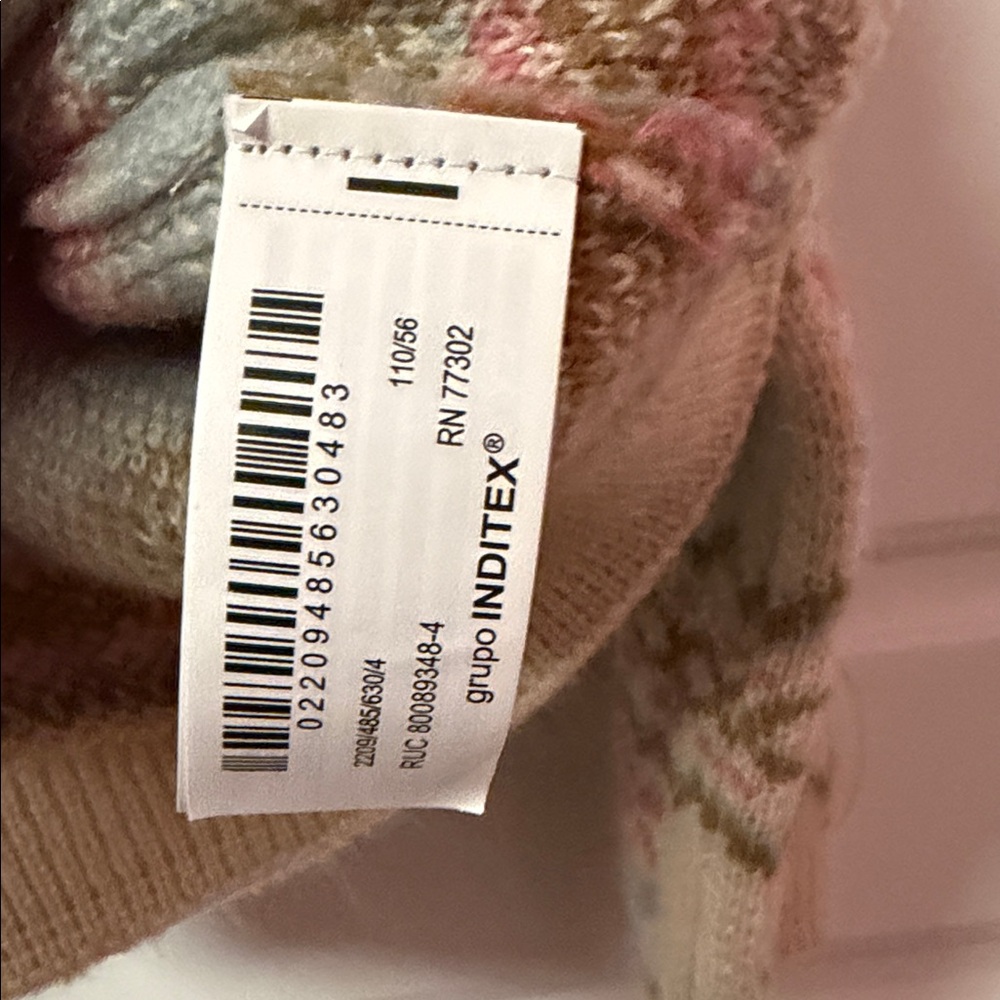 ZARA JACQUARD KNIT SWEATER WITH WOOL- 4 years - Picture 6 of 7